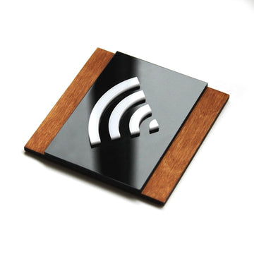 Wooden Wi-Fi Wall Signs Information signs Walhunt Bsign - Photo #4