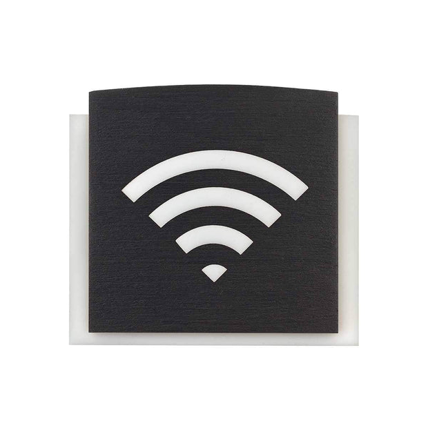 Wooden Wi-Fi Wall Signs Information signs back side Bsign