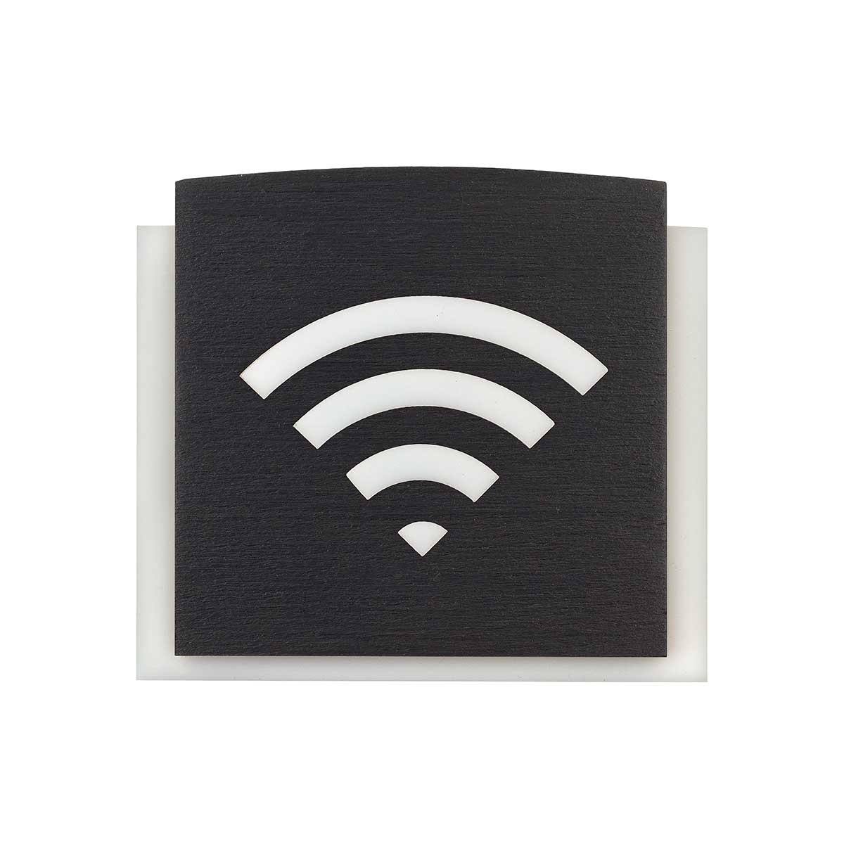 Wooden Wi-Fi Wall Signs Information signs back side Bsign