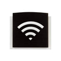 Wooden Wi-Fi Plate for Waiting Room Information signs Dark Wenge Bsign - Photo #5