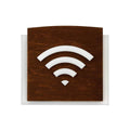 Wooden Wi-Fi Plate for Waiting Room Information signs Indian Rosewood Bsign - Photo #1