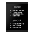 Wayfinding Directional Sign - Wood & Acrylic Wall Plate "Buro" Design - Photo #6