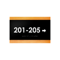 Directional Wayfinding Sign - Wood & Acrylic Wall Plate "Buro" Design - Photo #3