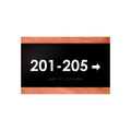 Directional Wayfinding Sign - Wood & Acrylic Wall Plate "Buro" Design - Photo #4