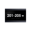 Directional Wayfinding Sign - Wood & Acrylic Wall Plate "Buro" Design - Photo #1