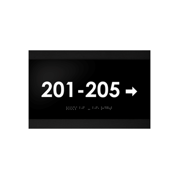 Directional Wayfinding Sign - Wood & Acrylic Wall Plate "Buro" Design - Photo #6