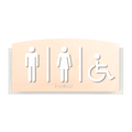 Bathroom Signs - All Gender Restroom Door Sign With Handicap "Scandza" Design - Photo #5