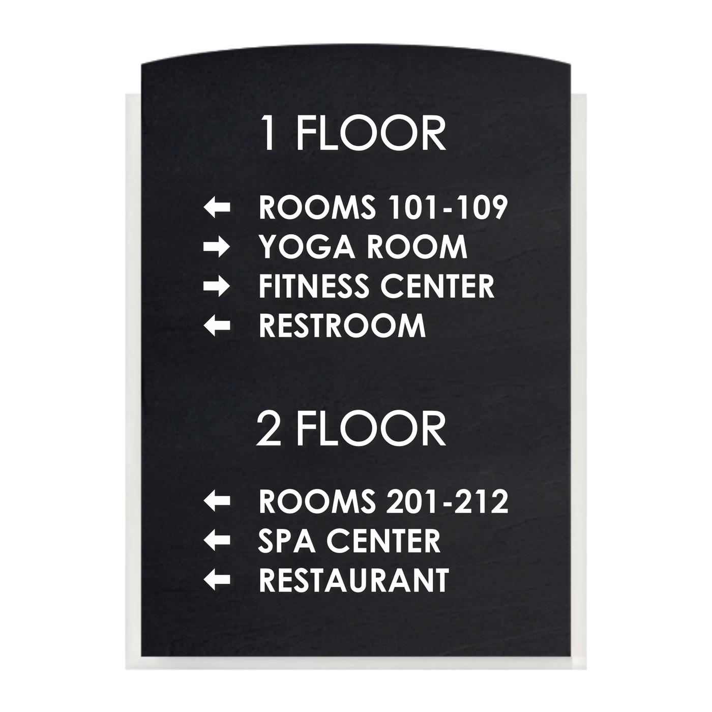 Wayfinding Directional Sign - Wood & Acrylic Wall Signage "Scandza" Design