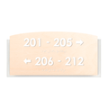 Directional Sign - Wayfinding Wall Plate "Scandza" Design - Photo #2