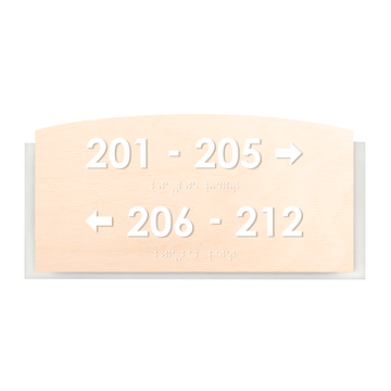 Directional Sign - Wayfinding Wall Plate "Scandza" Design - Photo #2