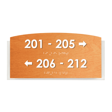 Directional Sign - Wayfinding Wall Plate "Scandza" Design - Photo #3