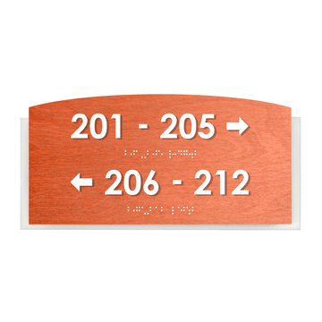 Directional Sign - Wayfinding Wall Plate "Scandza" Design - Photo #4