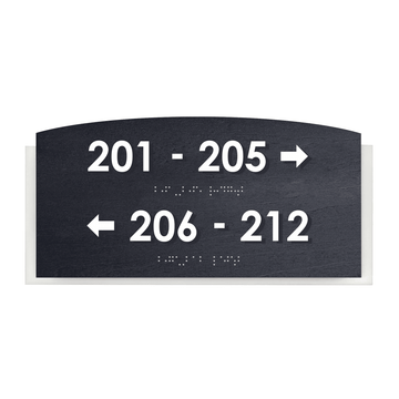 Directional Sign - Wayfinding Wall Plate "Scandza" Design - Photo #5