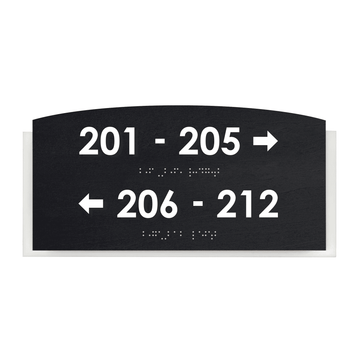 Directional Sign - Wayfinding Wall Plate "Scandza" Design - Photo #6