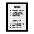 Wayfinding Directional Plate - Interior Stainless Steel Sign - "Simple" Design - Photo #2