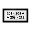 Directional Wayfinding Sign - Interior Stainless Steel Signage - "Simple" Design - Photo #2
