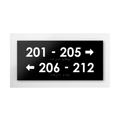 Directional Wayfinding Sign - Interior Stainless Steel Signage - "Simple" Design - Photo #1