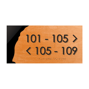 Directional Wayfinding Sign - Wooden Plate "Sherwood" Design - Photo #1