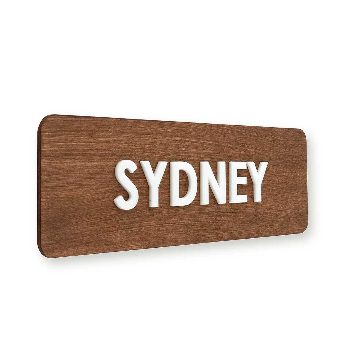 Custom Wood World Clock Sign for Reception World Clock Signs Indian Rosewood BsignWood